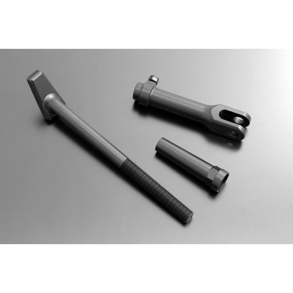 PMC(ピーエムシー) バイク用 駆動関連 Z/KZ ステンレス アジャスタブルサイドスタンド ブラックスコート 1セット 74-0071