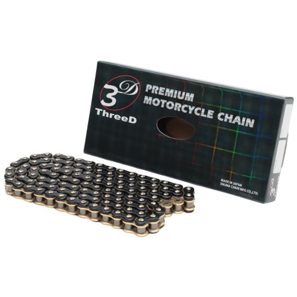 EKチェーン スリード ThreeD バイク用チェーン 530ZN ブラック