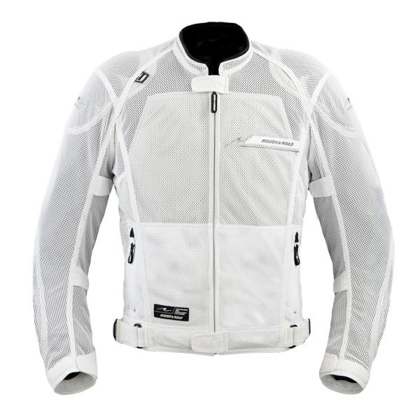 ROUGH&ROAD (ラフ&ロード) バイク用 メッシュジャケット RR7351 ダイレクトエアメッシュジャケットFP スノーシルバー RR7351SN-SV 夏対策 冷感 涼しい