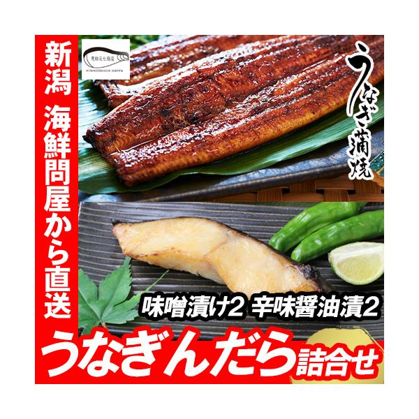 うなぎ 国産 蒲焼き 鹿児島県産 鰻 長蒲焼き 銀だら越後漬 セット 味噌漬 辛味醤油漬 冷凍 贈り物 お祝い お返し グルメ 敬老の日 ギフト 爆買
