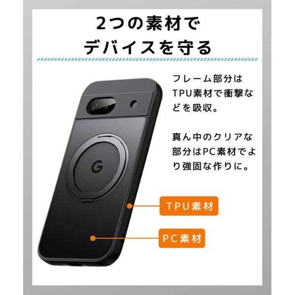 Google Pixel 10a �P�[�X �J�o�[ 10 10pro xl 9 9pro xl 8a 8 �O�[�O�� �s�N�Z�� �����O ��] �X�^���h �}�O�l�b�g �ϏՌ� �w�ʃN���A �c�u�� ���u�� �N���A ���i�摜5