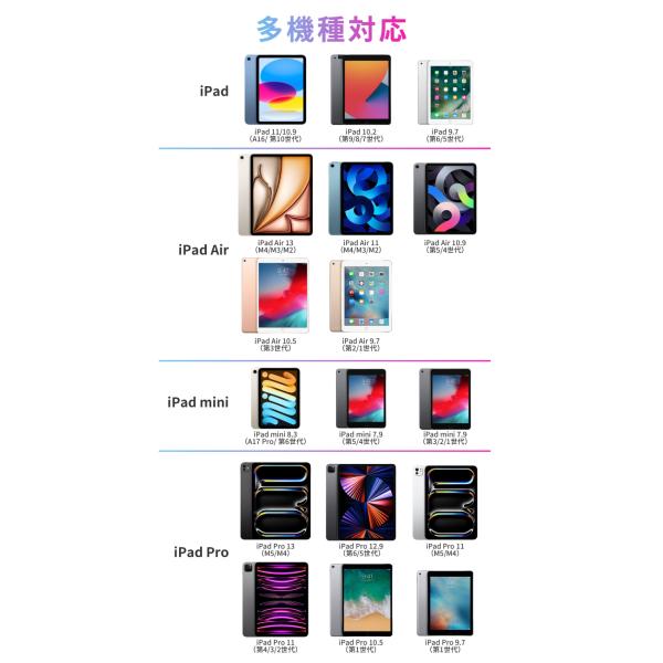 �K���X�t�B�����t iPad A16 �P�[�X �J�o�[ 11�C���` iPad Air M4 M3 M2 ��10���� 10.9 ��9���� 10.2 iPad Pro M5 mini A17 Pro mini6 mini5 Air5 Air4 13�C���` ���i�摜2
