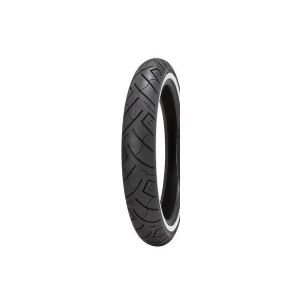 世界有名な シンコー Shinko SR777 MU85B16 77H WW TL ホワイトウォール リア SR777 ブラック 100 90-19タイヤ SHINKO(シンコー)