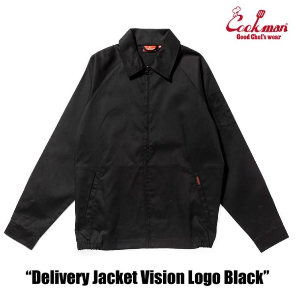 COOKMAN クックマンDelivery Jacket Vision Logo Black デリバリージャケット ブラック 161-53465 VISION 限定コラボ