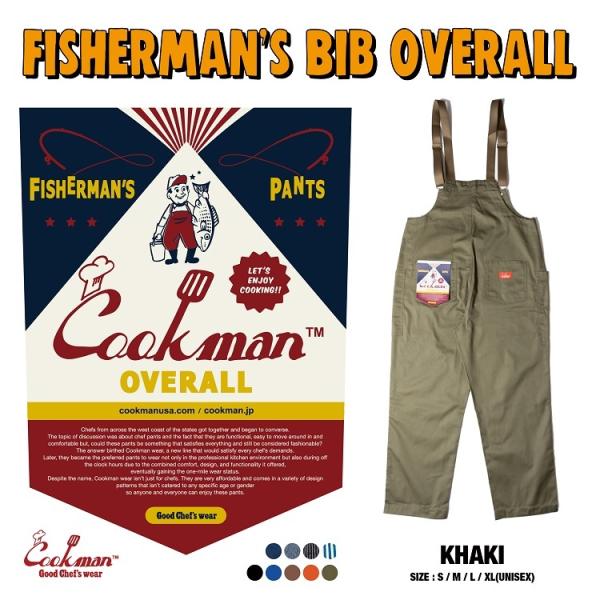 COOKMAN（クックマン） Fisherman's Bib Overall Khaki