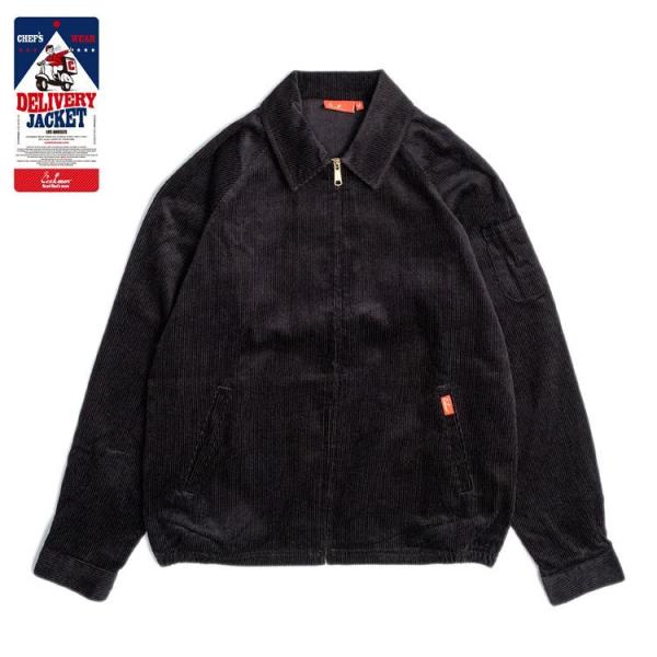 COOKMAN クックマンDelivery Jacket Corduroy brack デリバリージャケット コーデュロイ ブラック 231-23454