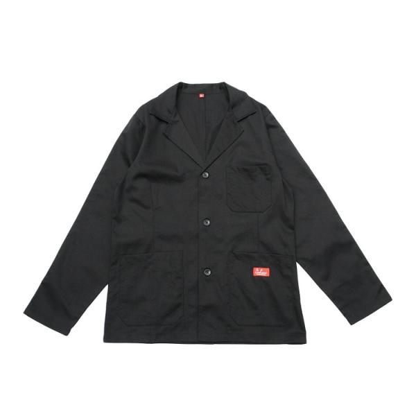 クックマン　COOKMAN ワークジャケット　ラボジャケット　L 黒　ブラック COOKMAN クックマン ジャケット LAB JACKET BLACK メンズ ラボ