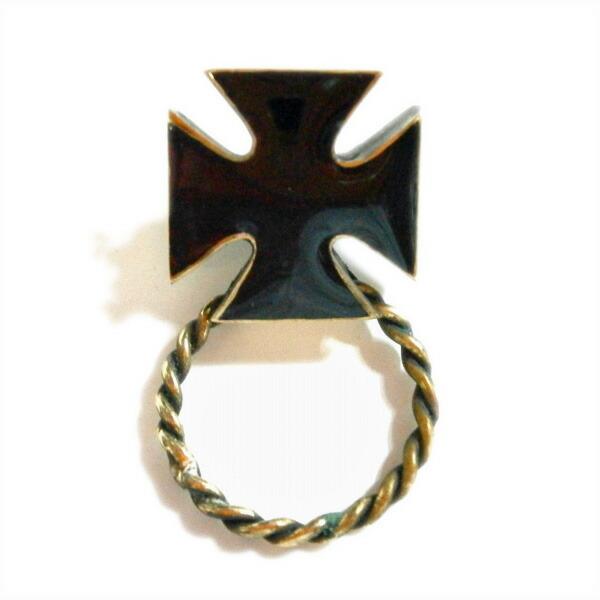 サングラスホルダー（コンチョタイプ） アイアンクロス ゴールド