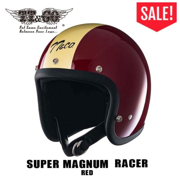 10％off！】TT&CO. ジェットヘルメット スーパーマグナム レーサー