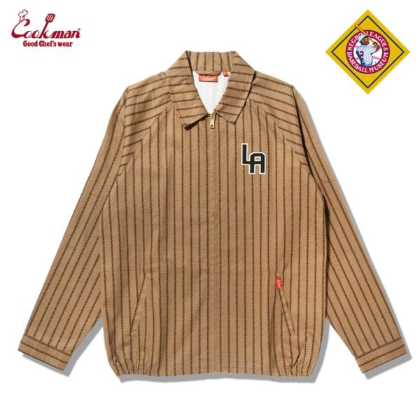 COOKMAN/クックマン　デリバリージャケット　Delivery Jacket　「Negro Leagues LA White Sox」　ブラウン（ユニセックス）