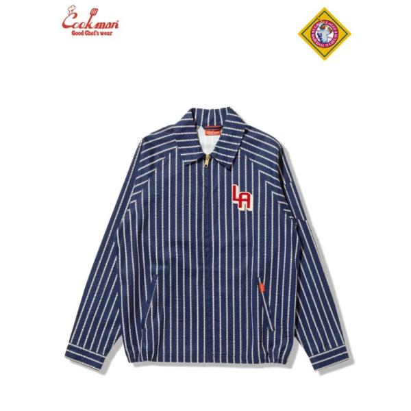 COOKMAN/クックマン　デリバリージャケット　Delivery Jacket　「Negro Leagues Los Angeles White Sox」　ネイビー（ユニセックス）