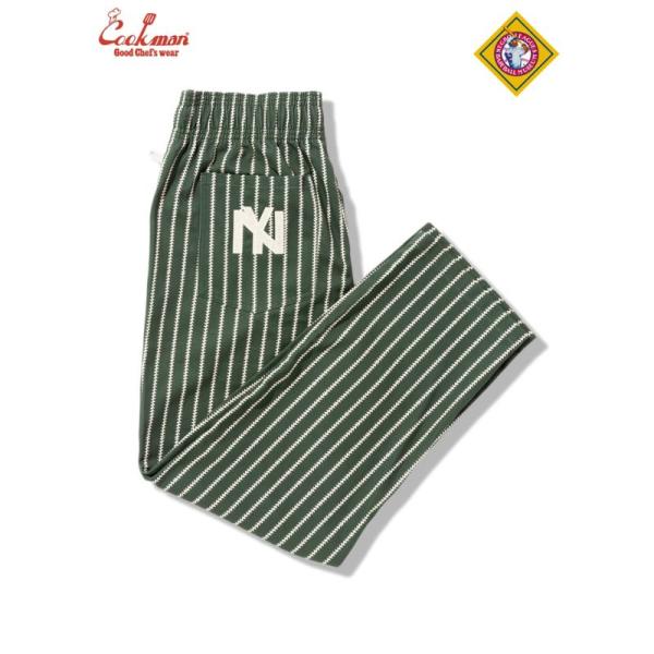 COOKMAN/クックマン　シェフパンツ セミワイド  Chef Pants Semiwide 「Negro Leagues Brooklyn Eagles」（ユニセックス）ダークグリーン