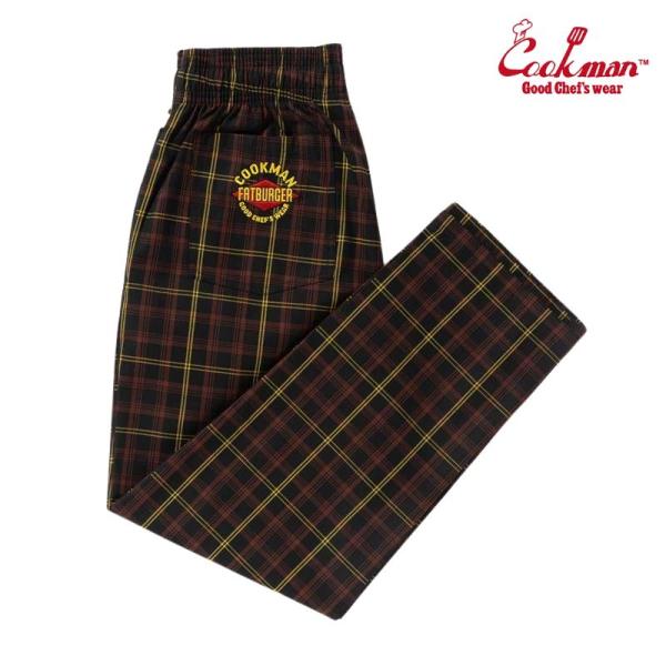 COOKMAN/クックマン Chef Pants Semiwide  シェフパンツ セミワイド「 FAT Tartan Check」（ユニセックス）タータンチェック