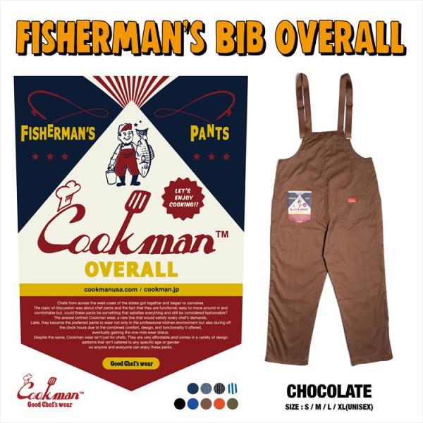 COOKMAN COOKMAN/クックマン Fisherman's Bib Overall Chocolate