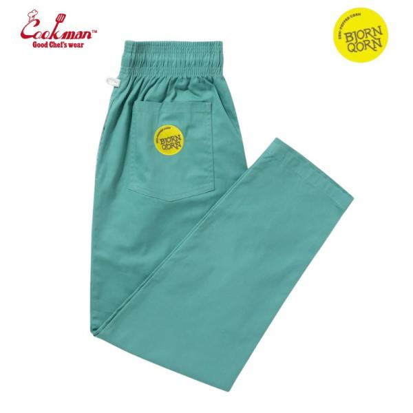 COOKMAN/クックマン Chef Pants シェフパンツ「BjornQorn Blue」（ユニセックス）ブルー