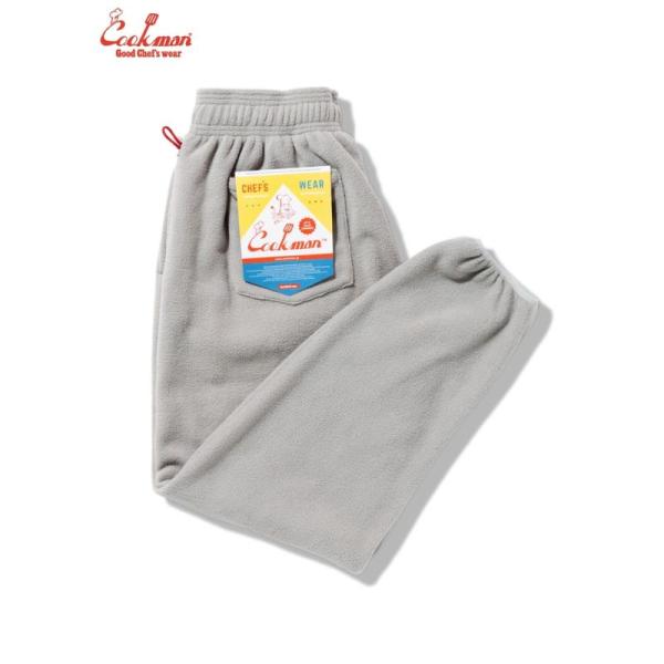 COOKMAN/クックマン Chef Pants Fleece シェフパンツ「Light Gray」（ユニセックス）ライトグレー　フリース