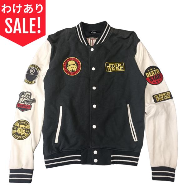 【わけあり！セール】LOWBLOW KNUCKLE×STAR WARS　裏毛・スタジアムジャンバー　Mサイズ