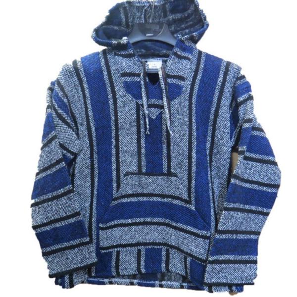 【1点のみ！】MEXICO メキシコ製　BAJA HOODY バハフーディ【A】Sサイズ　メキシカンパーカー　ポンチョ　エスニック　チカーノ