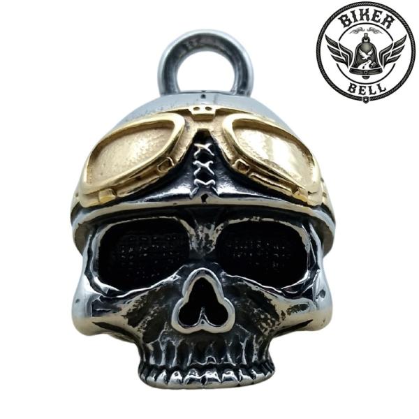 【送料無料！】バイカーベル Skull Rider GOLD｜お守り・魔除け・バイカー・グレムリンベル・ガーディアンベル