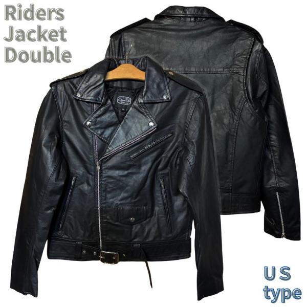 希少⭐︎edge on all バッファローレザー シングルライダースジャケット バッファローレザー ライダースジャケット 水牛革 ｜ブラック｜US