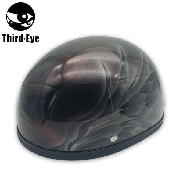 1点限り】Third-Eye 装飾用 カスタムペイント ハーフヘルメット