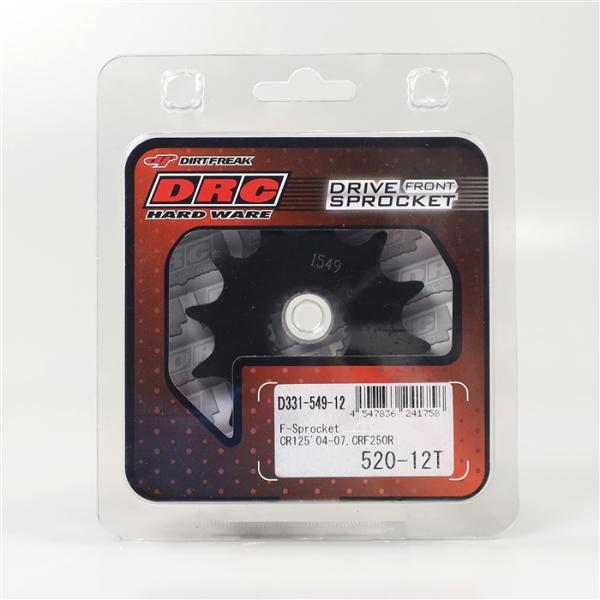 ◇展示品 CR125R 04-07 CRF250R/CRF250X 04-17 DRC DURA フロントスプロケット 520サイズ 12丁(D331-549-12)