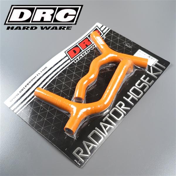 ◇KTM 85SX/'04-'12 DRC シリコン ラジエターホースキット オレンジ 展示品 (D47-01-817)
