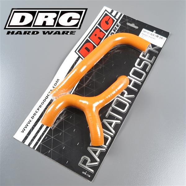 ◇KTM 65SX/'16-'19 DRC シリコン ラジエターホースキット オレンジ 展示品 (D47-01-828)