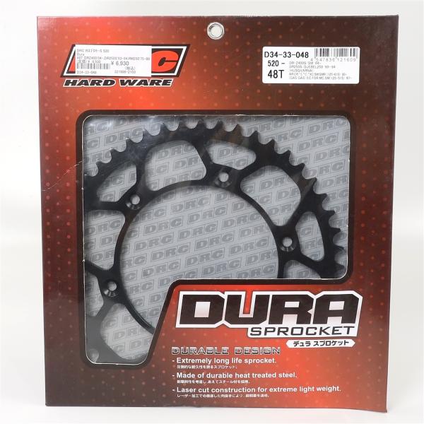 ◇展示品 DR250S ジェベル250 DR-Z400S ハスクバーナ WR125 GASGAS EC125 DRC DURA リアスプロケット 520サイズ 48丁(D6349)