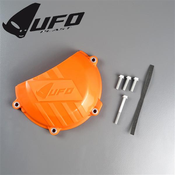 ◇KTM 450SXF/'16-'21 450EXC/'17-'21 UFO クラッチカバープロテクター オレンジ 展示品 (UF-2412)