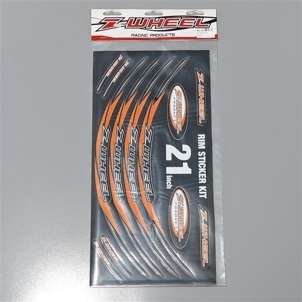 ◇Z-Wheel リムステッカーキット 21インチ オレンジ 展示品 (W50-1206