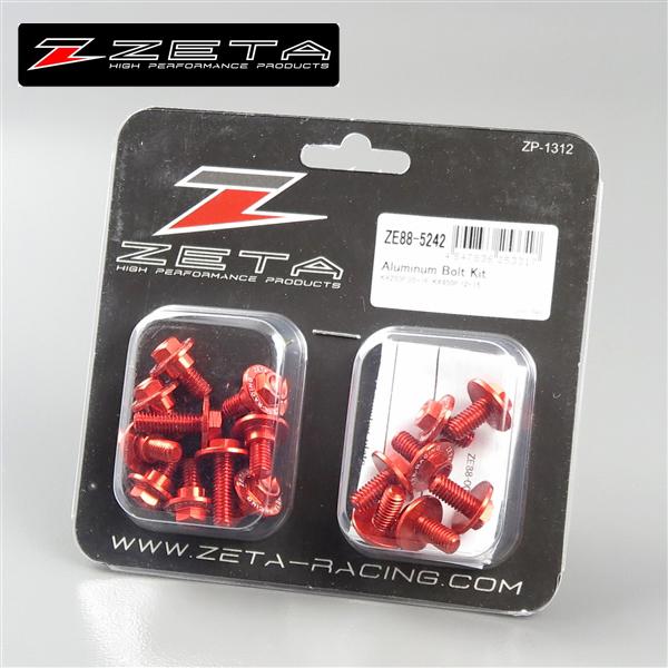 ◇KX250F/'13-'16 KX450F/'12-'15 ZETA 外装アルミボルトキット ◇KX250F/'13-'16 KX450F/'12-'15 ZETA 外装アルミボルトキット