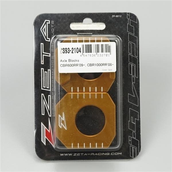 ZETA ◇CBR600RR/CBR1000RR リアアクスルブロック ゴールド 展示
