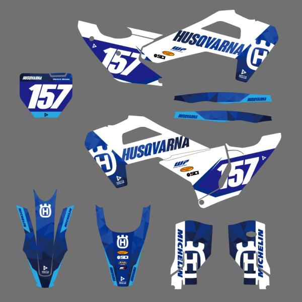 セミオーダー グラフィックデカール フルキット ハスクバーナ TC FC