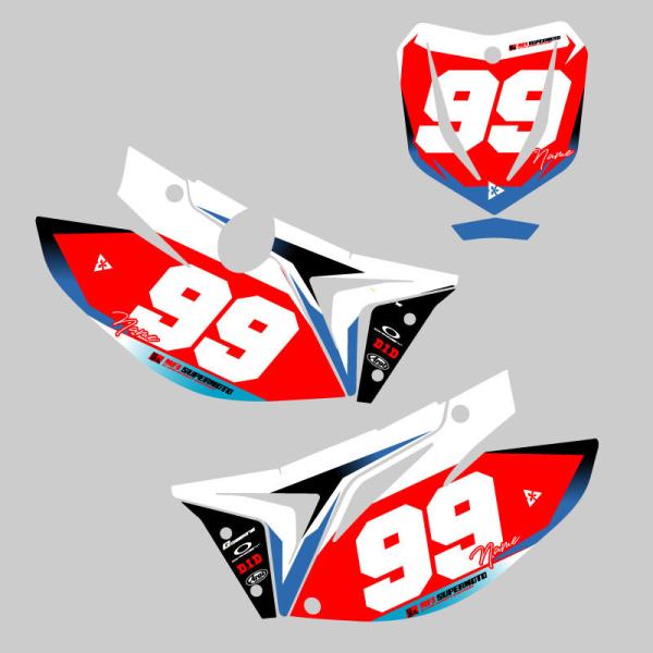セミオーダー TM Racing SMX450 ゼッケンデカールセット : Moto