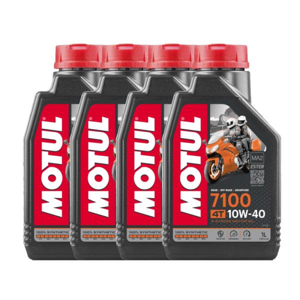 4本SETでお得！】MOTUL モチュール 7100 4T 10W-40 1L x4 バイク 100
