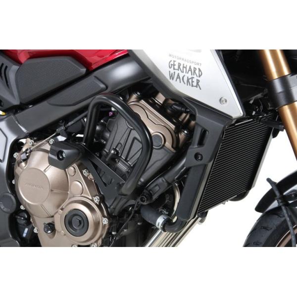 HEPCO&BECKER ヘプコアンドベッカー エンジンガードブラック CB650R 19-21 クラッシュパッド付