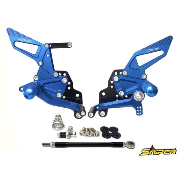 スナイパー SNIPER スナイパー バックステップ青 ABS対応4ポジション＋