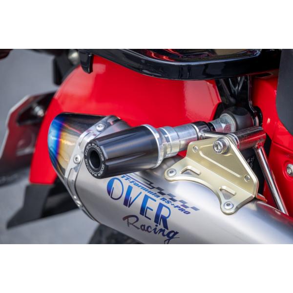 OVER オーヴァー マフラースライダー M8 シルバー