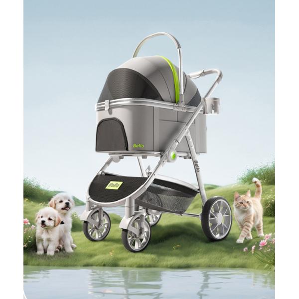 �y��Z�[���zBello �y�b�g�J�[�g  ���i�� �܂肽���݉\ ���p�x�r�[�J�[ �y�� 360����]�O�� �����^�b�`�u���[�L ���S�݌v ���@�\�h�b�O�J�[�g ���i�摜1