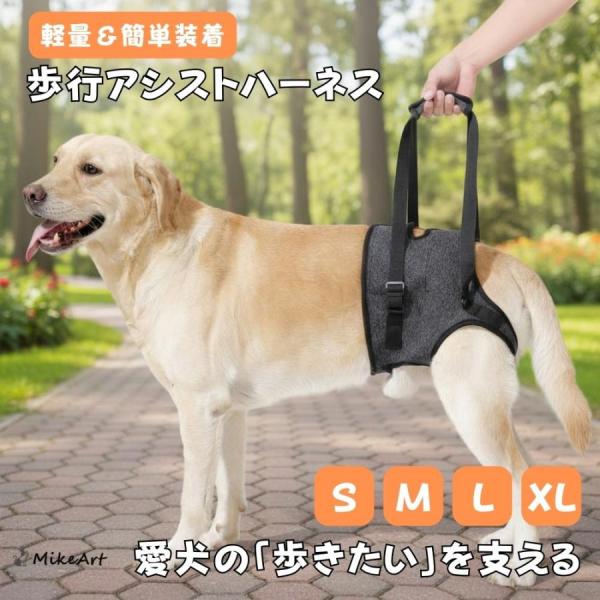 愛犬の歩行アシストに！【犬 介護 ハーネス】で、もう一度お散歩の喜びを愛するワンちゃんが年を重ねたり、ケガや病気で足腰が弱ってしまったり…。犬 介護 ハーネスは、「もう一度、自由に歩かせてあげたい」と願う飼い主様の想いに応える、多機能・高品...