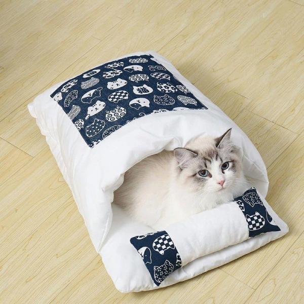 【人気商品】 猫 ベッド 犬 ベッド ペット ふとん マット クッション 寝袋 和風 キャットハウス 可愛い 大きい かわいい ペットハウス 猫グッズ ペット布団 あっ