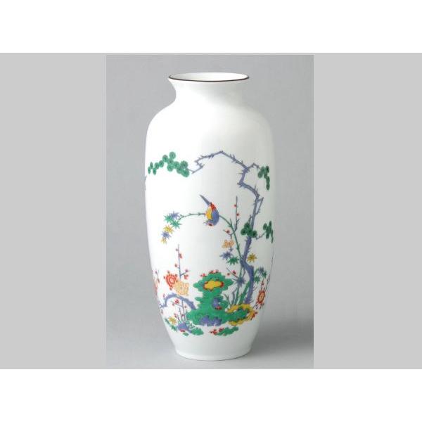 有田焼 弥左衛門窯 金彩古伊万里 花瓶 飾り壺 花器 赤絵花鳥 色絵 唐草