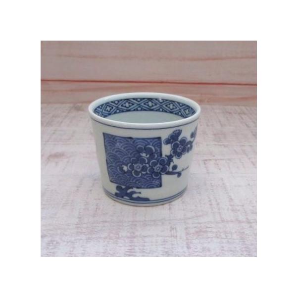 波佐見焼・有田焼 青海波梅図手彫 そば猪口 : 有田焼や 心器 - 通販