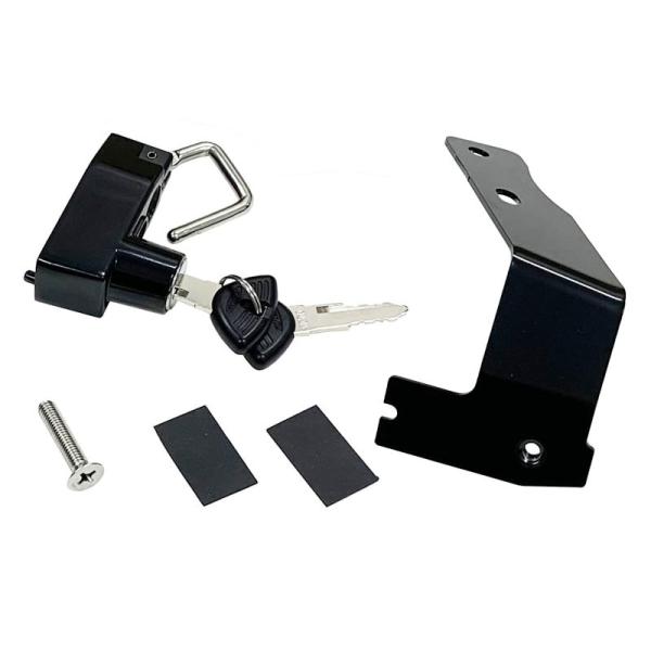 適合車種：HONDACT125・HUNTER CUB【8BJ-JA65】2023y-●マイナーチェンジとなった2023モデルCT125 ハンターカブ用のヘルメットロックが登場！定番アイテム、少し車体から離れる際に便利なヘルメットロック。シー...