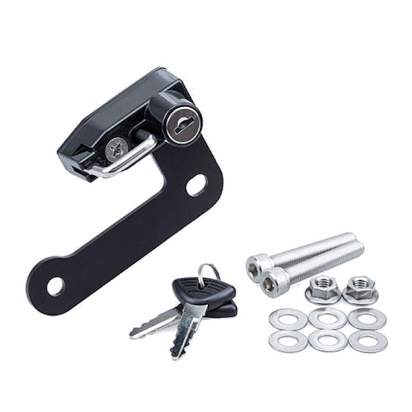 適合車種：HONDANX400 【8BL-NC65】2024y-●便利アイテムで一番人気のヘルメットロックシリーズにNX400用が登場！完全専用設計で違和感なく車体に装着出来、使い勝手も考慮しました。右側タンデムステップを利用して固定。●ス...