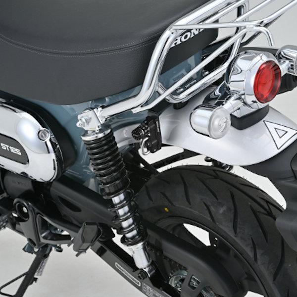 適合車種：HONDADAX125（'23）〈8BJ-JB04〉カギが増えない、ダイヤル式ヘルメットロックダイヤル式なのでカギが増えないヘルメットホルダー。車種専用設計なので、ボルトオンで装着できます。解錠する数字は任意で変更可能。2ダイヤル...