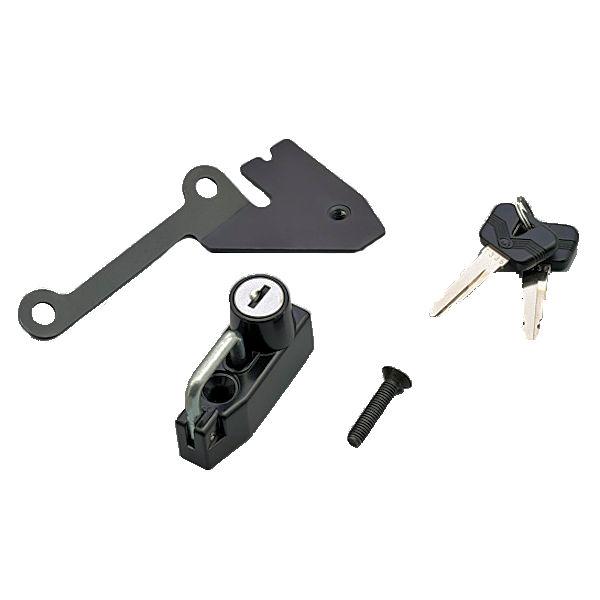 R125/15 MT125ヘルメットホルダー適合車種：ヤマハMT-125 8BJ-RE45J 2023年YZF-R15 2023年YZF-R125 2023年駐車中のヘルメットの盗難を防止するホルダー左側タンデムステップホルダーと共締めで簡...