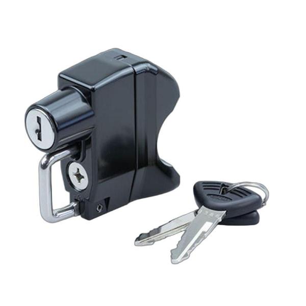 適合車種：HARLEY DAVIDSONXL・DYNA・SOFTAILシリーズ 96-20y ツーリングモデル 06-20y●ハーレーダビッドソン用のレバーホルダー用ヘルメットロック。ネジピッチ３7〜40mm、1/4インチ ボルトに対応。左...