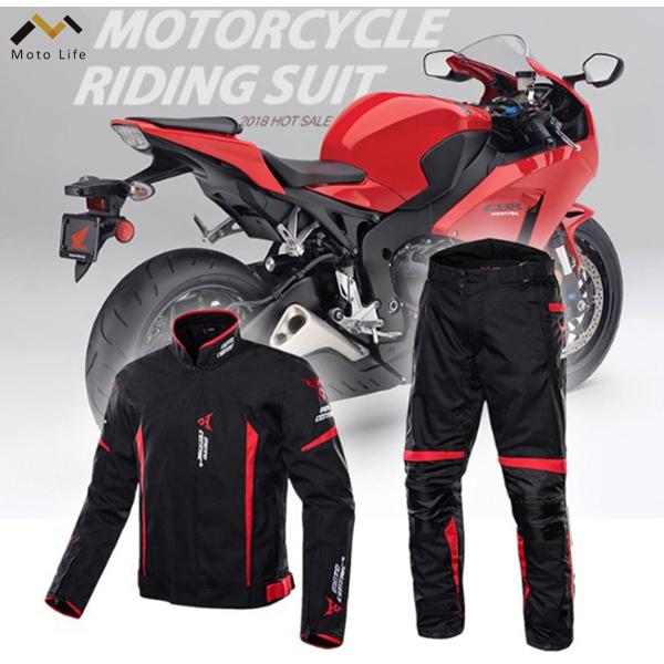 人気no 1 バイクジャケット ツーリング プロテクター付き 保護力 バイクパンツ 上下セット 防風 通気性 ジャケット 防水 送料無料 バイク Life 防寒 バイクパンツ オールシーズン通用 Ml Moto